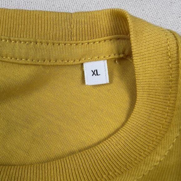 Saturdays NYC Color Overlap Short Sleeve Tee Shirt Men’s XL Goldenrod Yellow - Picture 6 of 12